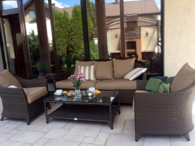lauko baldai, terasos baldai, sofa, foteliai, terasa, romantika baldu komplektas,