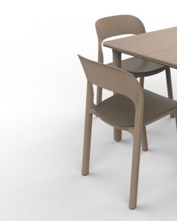 lauko baldai, stalas, kėdės, plastikines kedes, šešiavietis stalas
