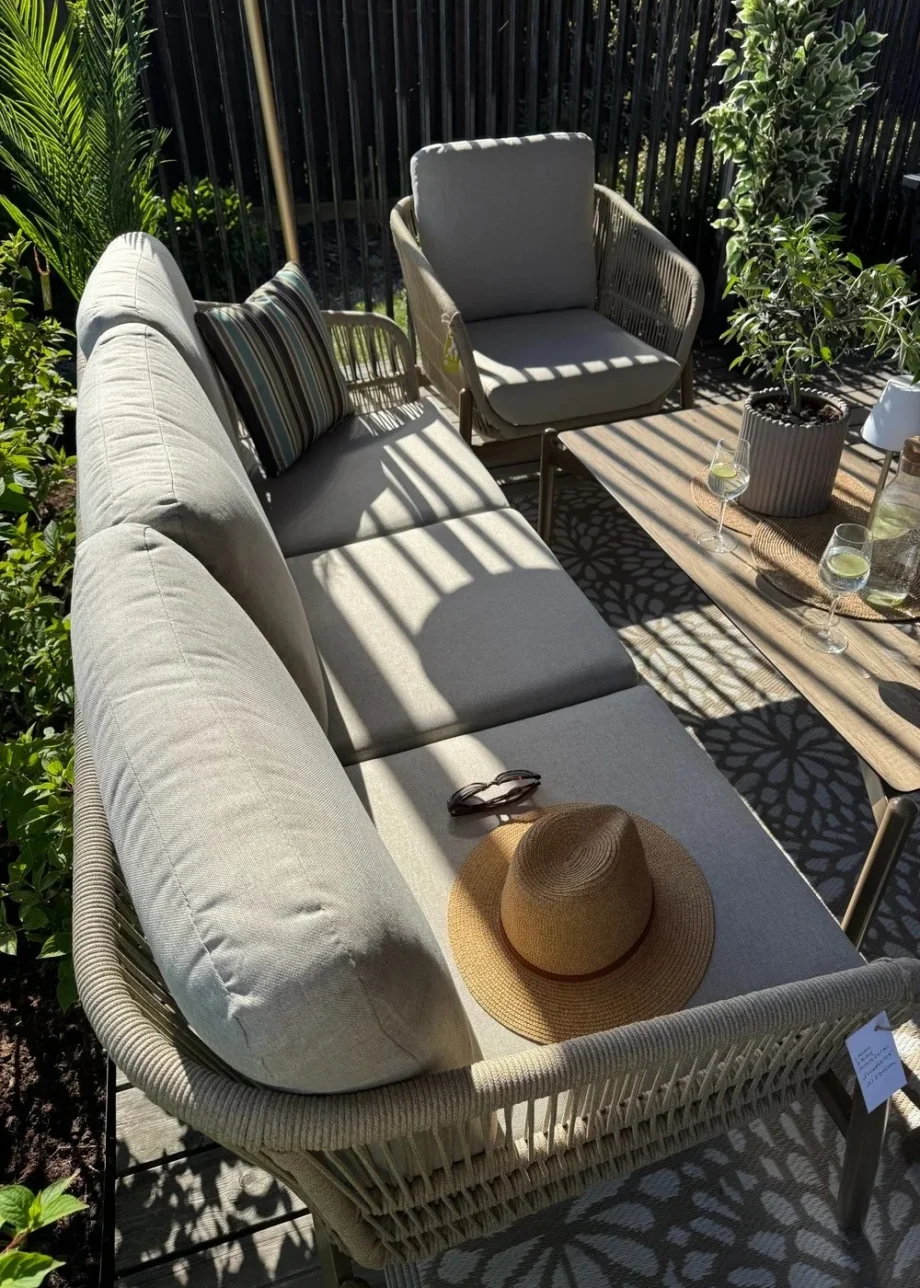Lauko baldai elegancija, terasos baldai, sofa, lauko baldai kaina
