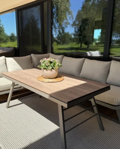 lauko baldai, pietų lauko baldai, lauko baldų komplektai, komplektas, stilingi baldai, minkšti baldai