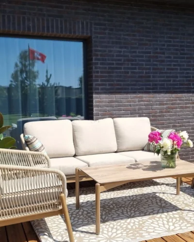 Lauko baldai elegancija, terasos baldai, sofa, lauko baldai kaina