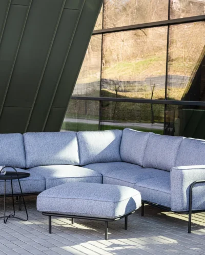 stilingi baldai, terasos baldai, lauko baldai, sofa, foteliai, ekoseses, lauko sofa, banketė, pufas