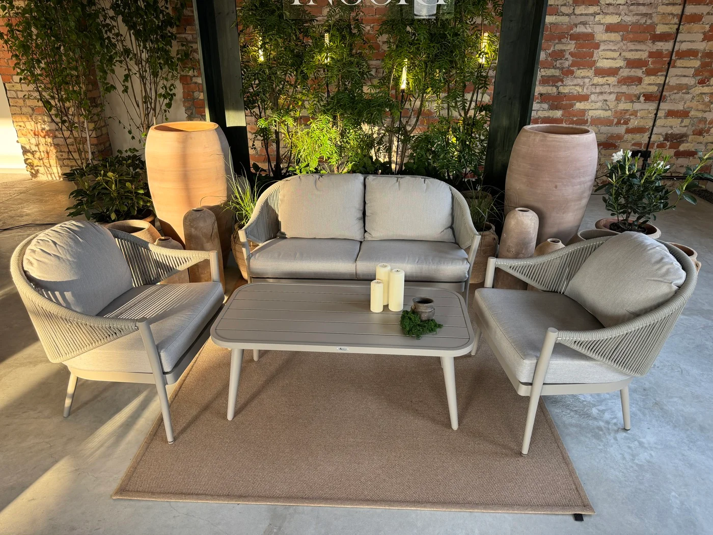 lauko baldai, sofa, modernus lauko baldai, terasos baldai
