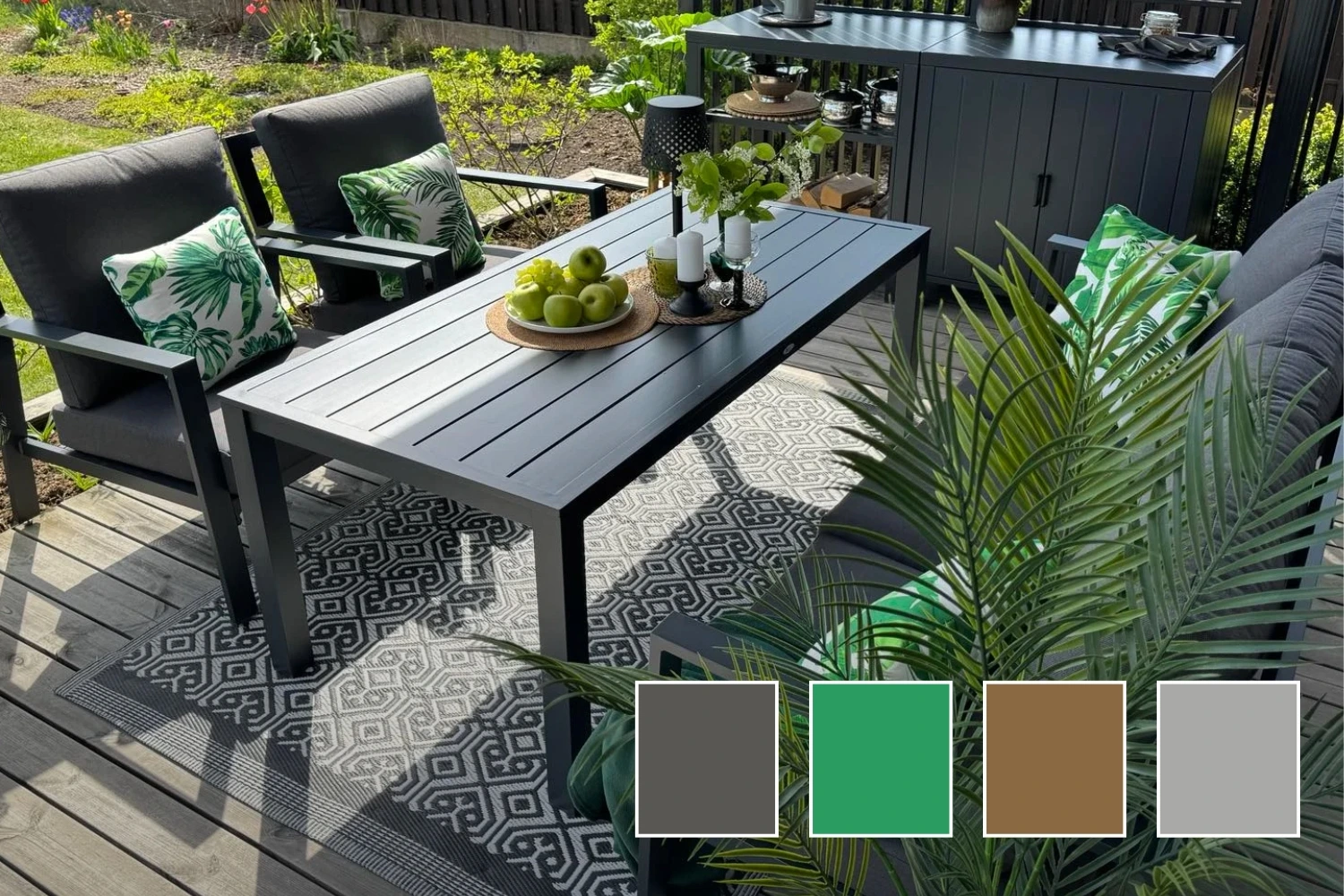 Terasos dizaino idėja 1 lauko baldai, terasos baldai, terasos dekoras